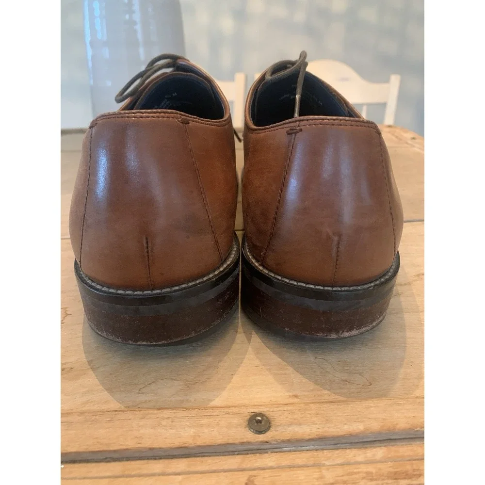 Cole Haan Lenox Hill C11632 Oxfords Men's 8.5 Brown Cap Toe Leather‎ Dress Shoes